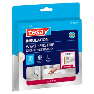tesa tesamoll® P-Profil Fenster-Dichtungsband weiß 9,0 mm x 10,0 m 1 St.