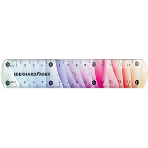 EBERHARD FABER Lineal Rainbow 15,0 cm, Regenbogen