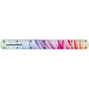 EBERHARD FABER Lineal Rainbow 30,0 cm, Regenbogen