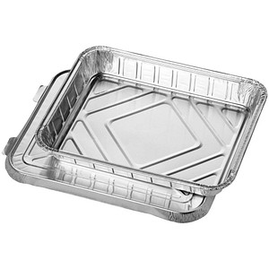 STARPAK Aluschalen mit Deckel silber 930 ml, 50 St.