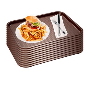 APS Tabletts braun eckig 35,0 x 27,0 cm, 10 St.