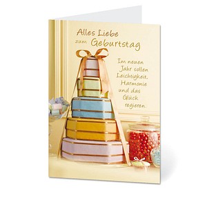 LUMA Geburtstagskarte Geschenke LU66 DIN B6, 1 St.