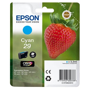 EPSON 29 / T2982 cyan Tintenpatrone EPSON 29 / T2982 cyan Tintenpatrone