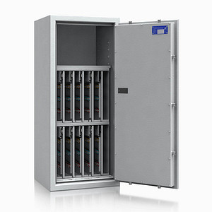 ISS safe4key Schlüsseltresor lichtgrau mit 560 Haken, Elektronikschloss, 50,0 x 42,0 x 115,0 cm, 1 St.
