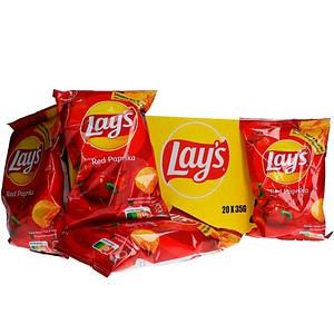 Lay´s® Red Paprika Chips 20x 35,0 g, 20 St.