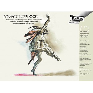 folia Aquarellblock 30,0 x 40,0 cm 200 g/qm, 10 Blatt, 1 Block