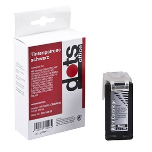 dots  schwarz Druckerpatrone kompatibel zu HP 350XL (CB336EE)