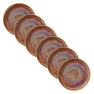 HEART & SOUL Teller Perfect Match Oyster braun Ø 24,0 cm, 6 St.