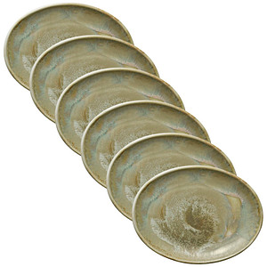HEART & SOUL Servierplatten Perfect Match Thyme hellgrün 25,0 x 19,0 cm, 6 St.