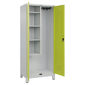 CP Putzmittelschrank Classic Plus 080110-02 S10024 clowngrün, lichtgrau 4 Fachböden 80,0 x 50,0 x 195,0 cm, aufgebaut, 1 St.