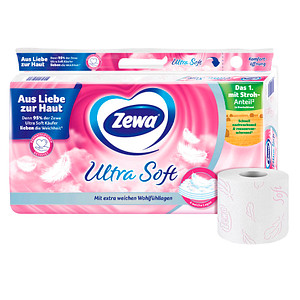 Zewa Toilettenpapier Ultra Soft 4-lagig, 8 Rollen