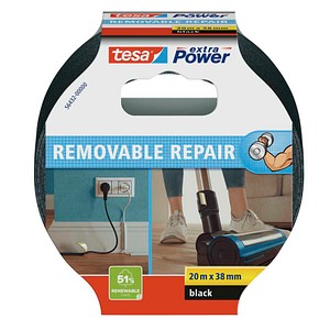 tesa ECO REPAIR Gewebeband schwarz 38,0 mm x 20,0 m 1 Rolle