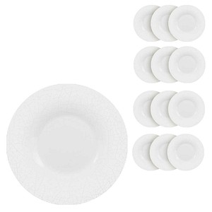 BAUSCHER Teller SMART CRUST Fahne weiß Ø 17,0 cm, 12 St.
