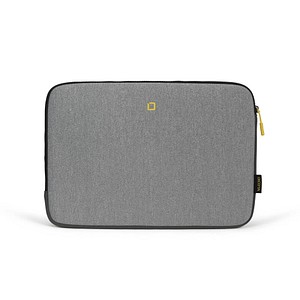DICOTA Laptophülle Skin FLOW Kunstfaser grau/gelb bis 35,8 cm (14,1 Zoll)