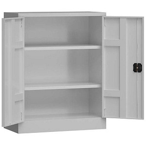 ClassiX Stahlschrank X-530310 lichtgrau 2 Fachböden 80,0 x 38,0 x 100,0 cm, aufgebaut, 1 St.