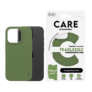 CARE by PanzerGlass® Fashionable Case Handy-Cover für Apple iPhone 16 Pro grün