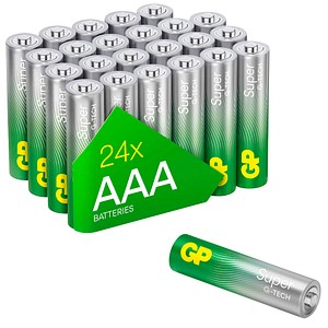 GP Batterien SUPER Alkali-Mangan Micro AAA 1,5 V, 24 St.