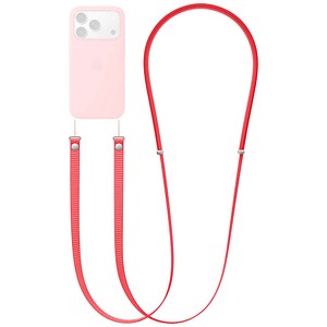 Apple Crossbody Band Handykette für Apple iPhone 17, iPhone 17e, iPhone 17 Pro, iPhone 17 Pro Max, iPhone Air guavepink