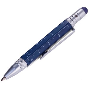 TROIKA® Kugelschreiber LILIPUT TOOL PEN blau, Schreibfarbe: schwarz, 1 St.