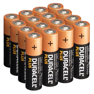 DURACELL Batterien PLUS Alkali-Mangan Mignon AA 1,5 V, 16 St.