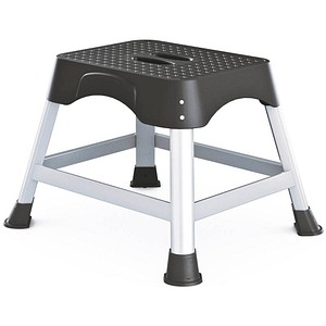 ZARGES Tritthocker Workstand P silber 1 Stufe, H: 40,0 cm
