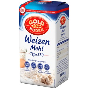 GOLDPUDER Weizenmehl Type 550 1,0 kg, 1 St.