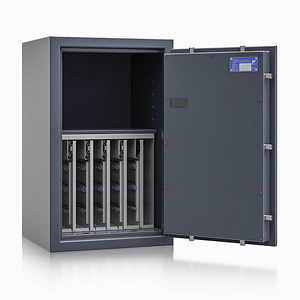 ISS safe4key Schlüsseltresor grau mit 280 Haken, Elektronikschloss, 50,0 x 42,0 x 80,0 cm, 1 St.