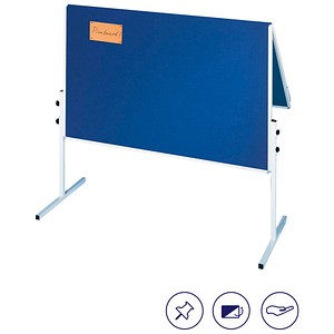 FRANKEN Moderationswand X-tra!Line 120,0 x 150,0 cm blau