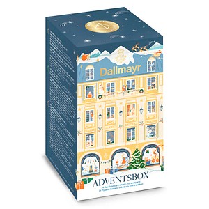 Dallmayr Adventsbox Teepyramiden Adventskalender 24 Portionen