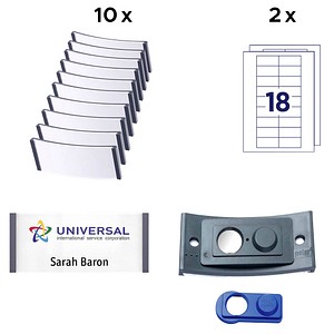 AVERY Zweckform Namensschilder mit Magnet 7,0 x 3,0 cm, 1 Set