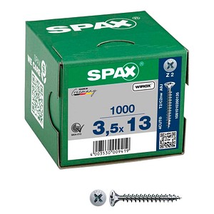 SPAX® Universalschrauben Z2 Senkkopf WIROX 1081010350135 3,5 mm x 13 mm, 1.000 St.