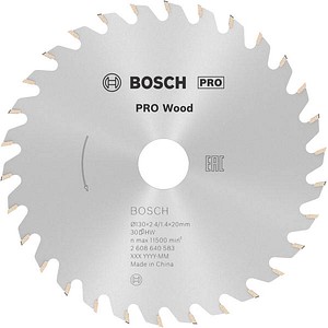 AKTION: BOSCH PRO Wood Kreissägeblatt 130,0 mm, 30 Zähne, 1 St. mit Prämie nach Registrierung