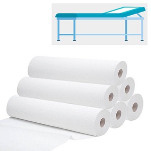 Meditrade® Ärztekrepp ROLLICEL® 1-lagig weiß 45,0 cm x 100,0 m, 6 Rollen