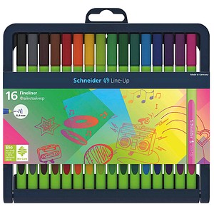 Schneider Line-Up Fineliner farbsortiert 0,4 mm, 16 St.
