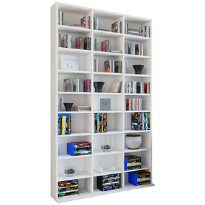 VCM my home Bücherregal Megosa Maxi weiß 102,0 x 23,0 x 180,0 cm, 1 St.