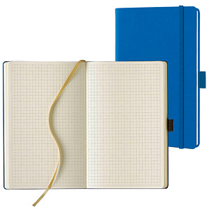 Lediberg Notizbuch Tucson ca. DIN A5 kariert, blau Hardcover 240 Seiten, 1 St.