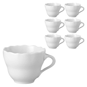 HUTSCHENREUTHER Kaffeetassen Maria Theresia weiß 0,19 l, 6 St.