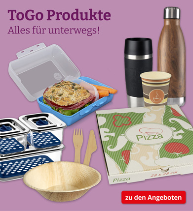 toGo-Produkte - alles Für Unterwegs!