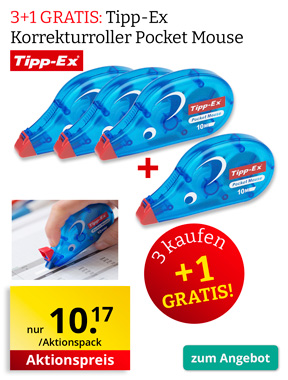 3 1 GRATIS Tipp-Ex Mouse